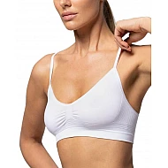 Γυναικείο Μπουστάκι Microfiber Χωρίς Ραφές Διαπνέον pompea 89631552 ΛΕΥΚΟ