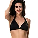 Γυναικείο Μαγιό Τρίγωνο Σταθερό bikini top BLU4U 26366082D-02 D Cup ΜΑΥΡΟ