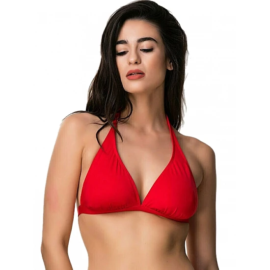 Γυναικείο Μαγιό Τρίγωνο bikini top FASHION SOLIDS BLU4U 26366082D-1-07 D Cup ΚΟΚΚΙΝΟ 