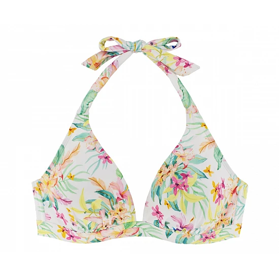 Γυναικείο μαγιό Τριγωνάκι Ενίσχυση Bikini Top KORO ISLAND DORINA D001218MI010-WH0009 Floral Λευκό 