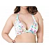 Γυναικείο μαγιό Τριγωνάκι Ενίσχυση Bikini Top KORO ISLAND DORINA D001218MI010-WH0009 Floral Λευκό 