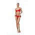 Γυναικείο μαγιό Strapless BLUEPOINT 23066096-07 CUP B KOKKINO