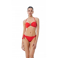 Γυναικείο Μαγιό Strapless Αποσπώμενη Ενίσχυση Μπανέλα SOLIDS BLUEPOINT 25066096-07 CUP B KOKKINO