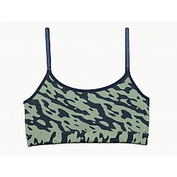 Σουτιέν εφηβικό Μπούστο Bralette βαμβακερό Χωρίς ενίσχυση χωρίς μπανέλα Army Minerva 42152-3-131 ΧΑΚΙ