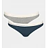 Γυναικείο Eσώρουχο 2PACK Βαμβακερό ριπ Sloggi GO Brazil C2P 10213087-M007 ΜΠΛΕ ΓΚΡΙ