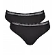 Γυναικείο Eσώρουχο 2PACK Βαμβακερό ριπ Sloggi GO RIBBED TAI 10213095-004 ΜΑΥΡΟ