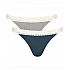 Γυναικείο Eσώρουχο 2PACK Βαμβακερό ριπ Sloggi GO RIBBED TANGA 10213088-M007 ΜΠΛΕ ΓΚΡΙ