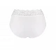 Γυναικεία slip Βαμβάκι Micro Cotton Microfibre Δαντέλα Sloggi Romance Midi 10031896-0003 ΛΕΥΚΟ