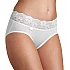 Γυναικεία slip Βαμβάκι Micro Cotton Microfibre Δαντέλα Sloggi Romance Midi 10031896-0003 ΛΕΥΚΟ