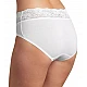 Γυναικεία slip Βαμβάκι Micro Cotton Microfibre Δαντέλα Sloggi Romance Midi 10031896-0003 ΛΕΥΚΟ