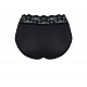 Γυναικεία slip Βαμβάκι Micro Cotton Microfibre Δαντέλα Sloggi Romance Midi 10031896-0004 ΜΑΥΡΟ