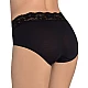 Γυναικεία slip Βαμβάκι Micro Cotton Microfibre Δαντέλα Sloggi Romance Midi 10031896-0004 ΜΑΥΡΟ