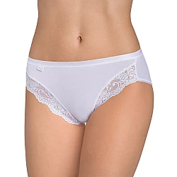 Γυναικεία slip Βαμβάκι Micro Cotton Microfibre Δαντέλα Sloggi Romance Tai 10031895-0003 ΛΕΥΚΟ