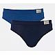 Ανδρικό εσώρουχο slip Βαμβακερό 2 PACK Εσωτερικό Λάστιχο SLOGGI GO NATURAL 10214623-M008 ΜΠΛΕ-ΜΠΛΕ