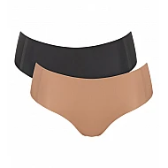 Γυναικείο εσώρουχο Slip laser cut Sloggi Zero Microfibre Hipster 10214689-M004 2PACK ΜΑΥΡΟ-ΜΠΕΖ