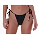 Γυναικείο μαγιό Brazilian Bikini Slip  Σούρα Αυξομείωσης FASHION SOLIDS Bluepoint 26065085-02 ΜΑΥΡΟ