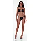 Γυναικείο μαγιό Brazilian Bikini Slip  Σούρα Αυξομείωσης FASHION SOLIDS Bluepoint 26065085-02 ΜΑΥΡΟ