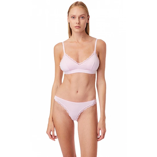 Σουτιέν Bralette Modal Αποσπώμενη Ενίσχυση χωρίς Μπανέλα Fimelle Elegance Minerva-8152B-304 ΡΟΖ