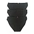 Γυναικείο Σλιπ Βαμβακερό bikini Tai 3/4 Δεν Διαγράφει 3Pack IDER 3083-3P ΜΑΥΡΟ