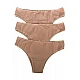 Γυναικείο Σλιπ Βαμβακερό Brazilian Δεν Διαγράφει 3Pack IDER 3084-3P ΜΠΕΖ
