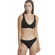 Γυναικείο Εσώρουχο Slip Bamboo Δαντέλα WALK W2044-02 ΜΑΥΡΟ