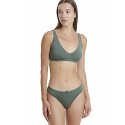 Γυναικείο Εσώρουχο Slip Bamboo Δαντέλα WALK W2044-40 ΠΡΑΣΙΝΟ