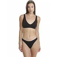Γυναικείο Εσώρουχο Brazilian Slip Bamboo Δαντέλα WALK W2043-02 ΜΑΥΡΟ