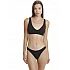 Γυναικείο Εσώρουχο Brazilian Slip Bamboo Δαντέλα WALK W2043-02 ΜΑΥΡΟ
