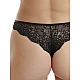 Γυναικείο Εσώρουχο Brazilian Slip Bamboo Δαντέλα WALK W2043-02 ΜΑΥΡΟ