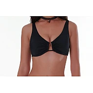 Γυναικείο Μαγιό Μονόχρωμο Σούρα Bikini Top SOLIDS Bluepoint 24066091-02 ΜΑΥΡΟ