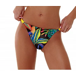 Γυναικείο Μαγιό Slip Bikini Bottom SUMMER FEVER BRAZILIAN Πολύχρωμο Bluepoint 24065079-02 ΜΑΥΡΟ