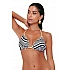 Γυναικείο Μαγιό Τρίγωνο Zebra Bikini Top OPTICAL ILLUSION BLUEPOINT 24066004-01 ΛΕΥΚΟ