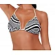 Γυναικείο Μαγιό Τρίγωνο Zebra Bikini Top OPTICAL ILLUSION BLUEPOINT 24066004-01 ΛΕΥΚΟ