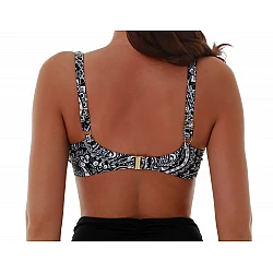Γυναικείο Μαγιό  Χωρίς Ενίσχυση με Μπανέλα Bikini Top Bluepoint 24066011E-02  E Cup ΜΑΥΡΟ
