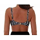 Γυναικείο Μαγιό  Χωρίς Ενίσχυση με Μπανέλα Bikini Top Bluepoint 24066011E-02  E Cup ΜΑΥΡΟ