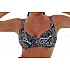 Γυναικείο Μαγιό  Χωρίς Ενίσχυση με Μπανέλα Bikini Top Bluepoint 24066011E-02  E Cup ΜΑΥΡΟ