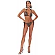Γυναικείο μαγιό Bikini Bottom με κορδόνι στο Πλάι AFRICAN OVATION GOLD Bluepoint 24065017-19 ΜΠΕΖ