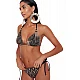 Γυναικείο μαγιό Bikini Bottom με κορδόνι στο Πλάι AFRICAN OVATION GOLD Bluepoint 24065017-19 ΜΠΕΖ