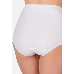 Γυναικείο Εσώρουχο Βαμβακερό ψηλόμεσο slip maxi Jadea 05-Λευκό