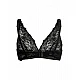 Σουτιέν Bralette με δαντέλα και χωρίς μπανέλα SieLei 2678 B CUP -ΜΑΥΡΟ