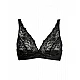 Σουτιέν Bralette με δαντέλα και χωρίς μπανέλα SieLei 2678 B CUP -ΜΑΥΡΟ