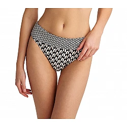 Γυναικείο ψηλόμεσο μαγιό Με Μπάσκα Φάσα Bikini Bottom SHELLS BLU4U 24365055-02 ΜΑΥΡΟ
