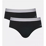 Ανδρικό Εσώρουχο slip Βαμβακερό 2 PACK Εξωτερικό Λάστιχο SLOGGI MEN GO ABC 2.0 H BRIEF 2P 10217761-0004 ΜΑΥΡΟ