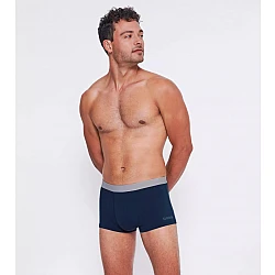 Ανδρικό Εσώρουχο Boxer Μποξεράκι Βαμβακερό 2 PACK Εξωτερικό Λάστιχο SLOGGI MEN GO ABC 2.0 H HIPSTER 2P 10217770 - 00RA ΜΠΛΕ