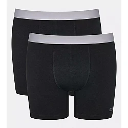 Ανδρικό Εσώρουχο Boxer Μποξεράκι Βαμβακερό 2 PACK Εξωτερικό Λάστιχο SLOGGI MEN GO ABC 2.0 H SHORT 2P 10217769 - 0004 ΜΑΥΡΟ