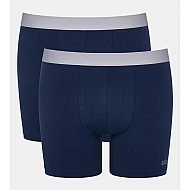 Ανδρικό Εσώρουχο Boxer Μποξεράκι Βαμβακερό 2 PACK Εξωτερικό Λάστιχο SLOGGI MEN GO ABC 2.0 H SHORT 2P 10217769 - 00RA ΜΠΛΕ