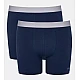 Ανδρικό Εσώρουχο Boxer Μποξεράκι Βαμβακερό 2 PACK Εξωτερικό Λάστιχο SLOGGI MEN GO ABC 2.0 H SHORT 2P 10217769 - 00RA ΜΠΛΕ