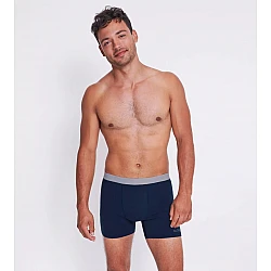 Ανδρικό Εσώρουχο Boxer Μποξεράκι Βαμβακερό 2 PACK Εξωτερικό Λάστιχο SLOGGI MEN GO ABC 2.0 H SHORT 2P 10217769 - 00RA ΜΠΛΕ