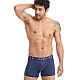 Ανδρικό βαμβακερό εσώρουχο Boxer 2Pack εξωτερικό λάστιχο Walk W1755-0312 ΜΠΛΕ ΓΚΡΙ