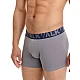 Ανδρικό βαμβακερό εσώρουχο Boxer 2Pack εξωτερικό λάστιχο Walk W1755-0312 ΜΠΛΕ ΓΚΡΙ